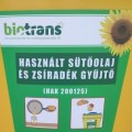 HASZNÁLT sütőolaj gyűjtés HASZNÁLT sütőolaj gyűjtés