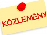 KÖZLEMÉNY környeztvédelmi hatósági eljárás megindításáról KÖZLEMÉNY környeztvédelmi hatósági eljárás megindításáról