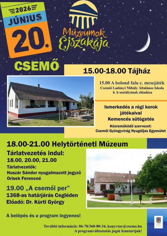 Múzeumok Éjszakája 2026.